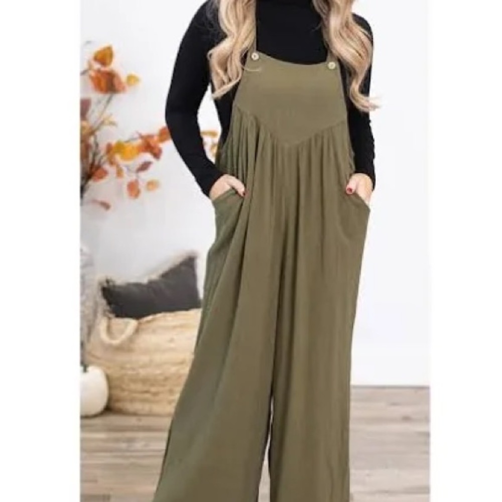 Kori America Olive Green Women's Jumpsuit